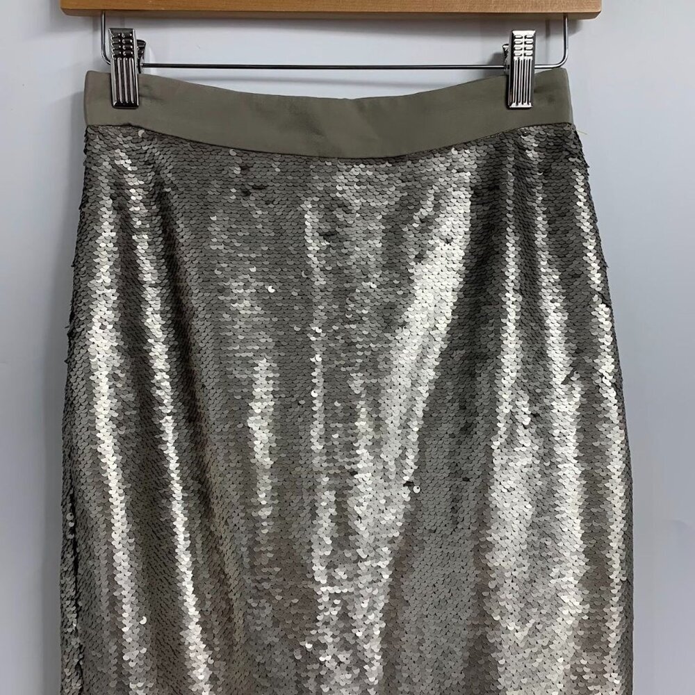 Banana Republic Women's Sequin Knee Length Pencil Skirt SIze 0 NWT - Picture 4 of 13